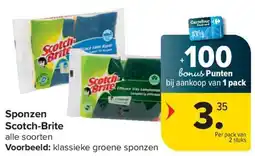 Carrefour Market Scotch Brite Sponzen aanbieding