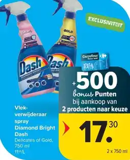 Carrefour Market Dash Vlekverwijderaar spray Diamond Bright aanbieding