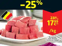 Cora Rundvlees voor fondue aanbieding