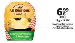 Cora Le Rustique savoyaardse fondue aanbieding