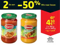 Cora Manna saus bocal aanbieding