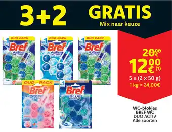 Cora Bref wc duo activ wc-blokjes aanbieding