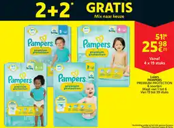 Cora Pampers premium protection Luiers aanbieding