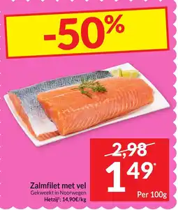 Intermarché Zalmfilet met vel aanbieding