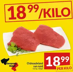 Intermarché Châteaubriand van rund aanbieding