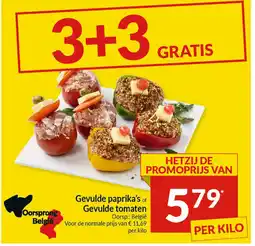 Intermarché Gevulde paprika's of Gevulde tomaten aanbieding