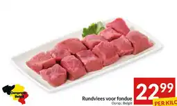 Intermarché Rundvlees voor fondue aanbieding
