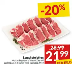 Intermarché Lamskoteletten aanbieding
