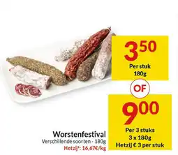 Intermarché Worstenfestival aanbieding