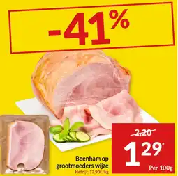 Intermarché Beenham op grootmoeders wijze aanbieding