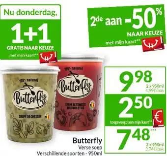 Intermarché Butterfly Verse soep aanbieding
