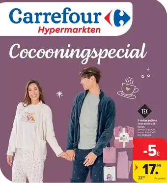 3-delige pyjama voor dames of heren