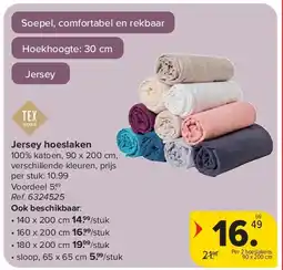 Carrefour Jersey hoeslaken aanbieding