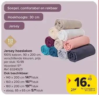 Carrefour Jersey hoeslaken aanbieding