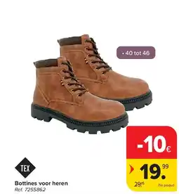 Carrefour Bottines voor heren aanbieding