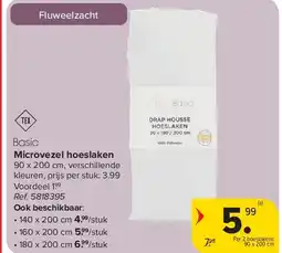Carrefour Microvezel hoeslaken aanbieding