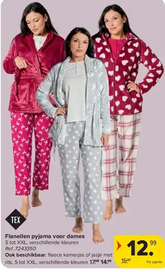 Flanellen pyjama voor dames