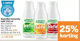 Albert Heijn Beautiful Immunity kefir 500 ml aanbieding