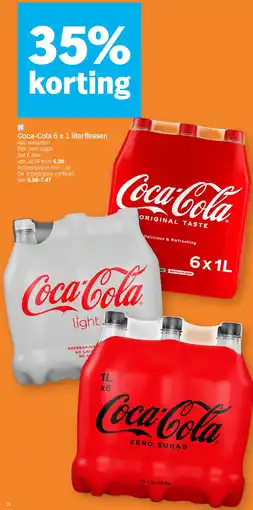 Albert Heijn Coca-Cola 6 x 1 literflessen aanbieding