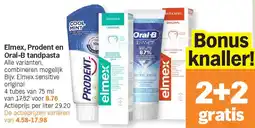 Albert Heijn Elmex, Prodent en Oral-B tandpasta aanbieding