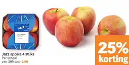 Albert Heijn Jazz appels 4 stuks aanbieding