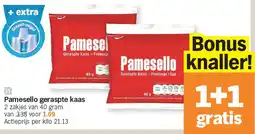 Albert Heijn Pamesello geraspte kaas aanbieding
