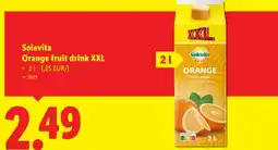 Lidl Solevita Orange fruit drink XXL aanbieding