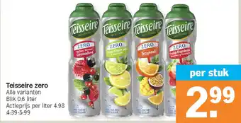 Albert Heijn Teisseire zero aanbieding