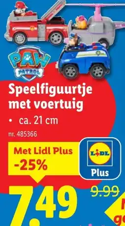 Lidl Speelfiguurtje met voertuig aanbieding