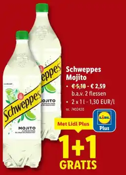 Lidl Schweppes Mojito aanbieding