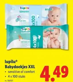 Lidl lupilu Babydoekjes XXL aanbieding