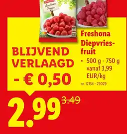 Lidl Freshona Diepvries- fruit aanbieding
