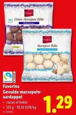 Lidl Favorina Gevulde marsepein- aardappel aanbieding