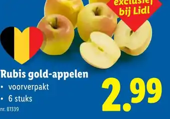 Lidl Rubis gold-appelen aanbieding