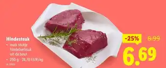 Lidl Hindesteak aanbieding