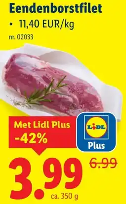 Lidl Eendenborstfilet aanbieding