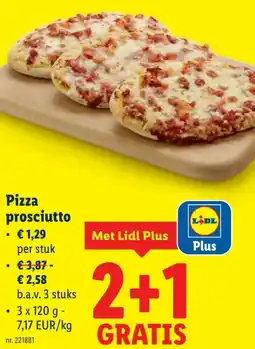Lidl Pizza prosciutto aanbieding