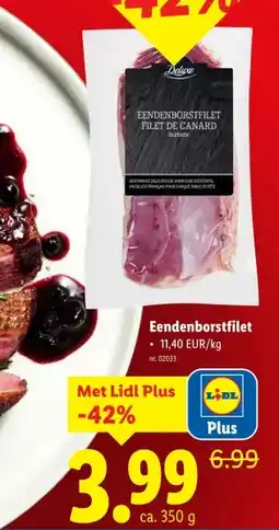 Lidl Eendenborstfilet aanbieding