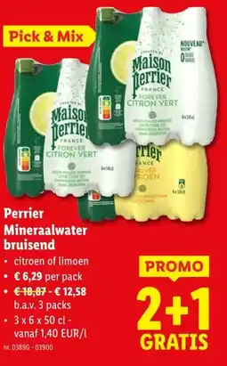 Lidl Perrier Mineraalwater bruisend aanbieding