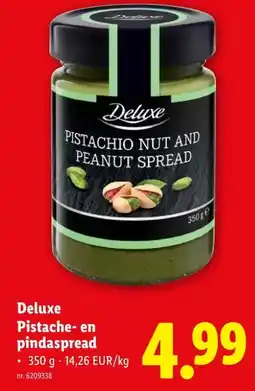Lidl Deluxe Pistache-en pindaspread aanbieding