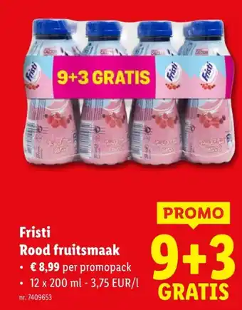 Lidl Fristi Rood fruitsmaak aanbieding