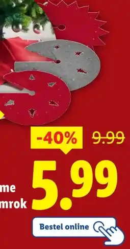 Lidl LIVARNO home Ledkerstboomrok aanbieding