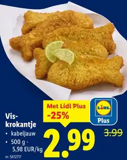 Lidl Vis- krokantje aanbieding