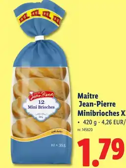Lidl Maitre Jean-Pierre Minibrioches XXL aanbieding