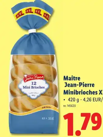 Lidl Maitre Jean-Pierre Minibrioches XXL aanbieding