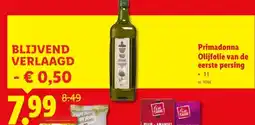 Lidl Primadonna Olijfolie van de eerste persing aanbieding