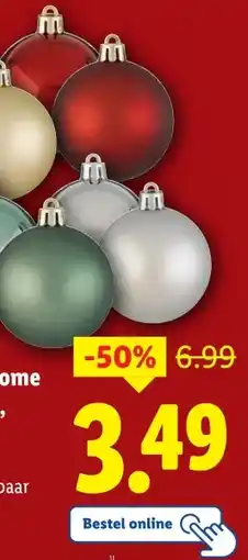 Lidl LIVARNO home Kerstballen, 20 stuks aanbieding