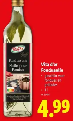 Lidl Vita d'or Fondueolie aanbieding