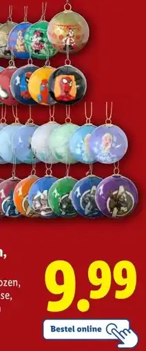 Lidl Kerstballen, 8-delig aanbieding
