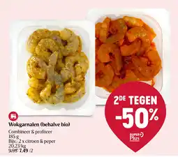 Delhaize Wokgarnalen (behalve bio) aanbieding